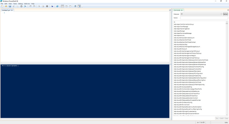 PowerShell ISE Editor