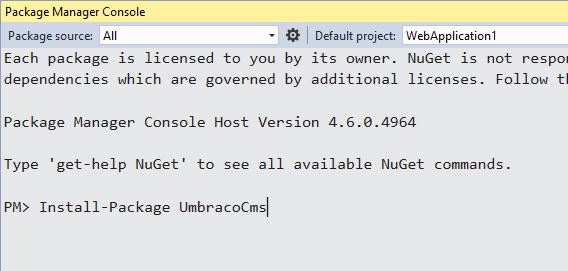 Card Image for Umbraco Basics – Detailed NuGet Installation Instructions for Umbraco 7